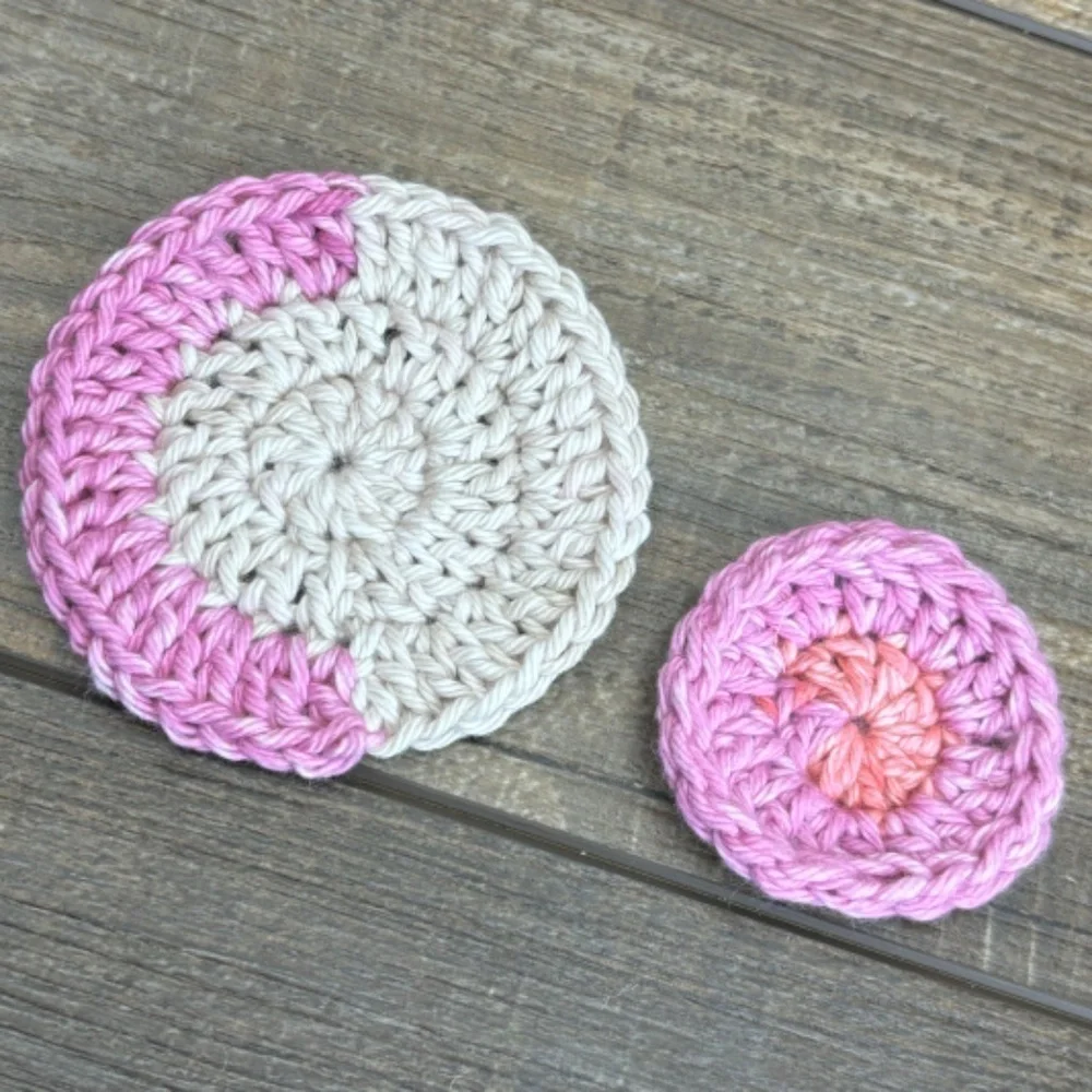 5 Coasters and 2 Round Scrubbies Set‎ Handcrafted Crochet by Seller Cotton